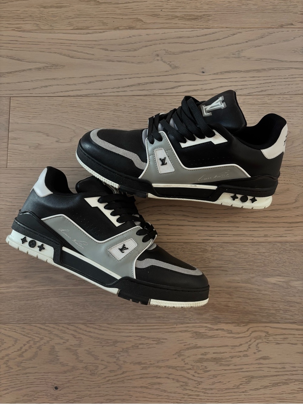 Louis Vuitton Trainers Black & Gray Men’s Low-Top Sneakers